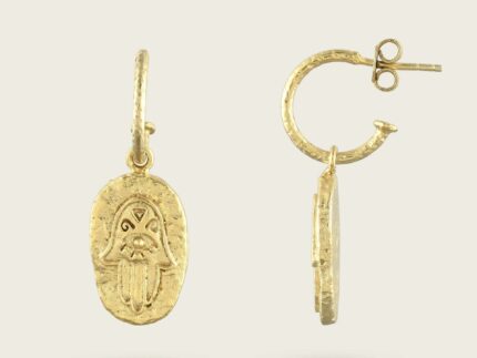 Eternal Vision in your Palm Hoop Earrings - Kensho Heirlooms