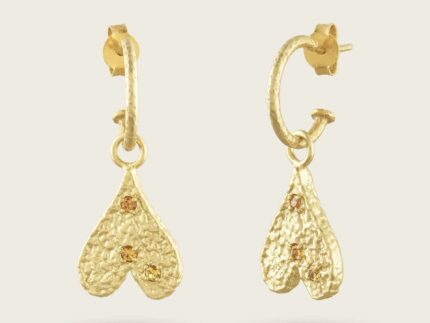 The Origins of Love Gold Hoop Earrings - Kensho Heirlooms