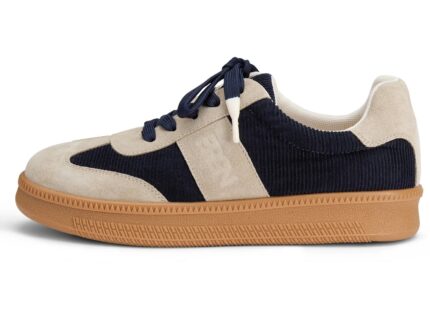 BRGN Leather Waterproof Sneakers - Navy