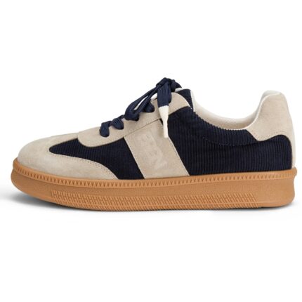 BRGN Leather Waterproof Sneakers - Navy