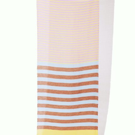 Traits Paris Scarf - Bea No 2 - Light Blue Brown Lavender Stripes
