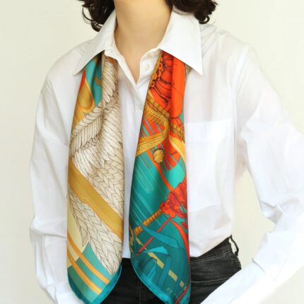 Pig Chicken Cow Scarf The Cranes Night