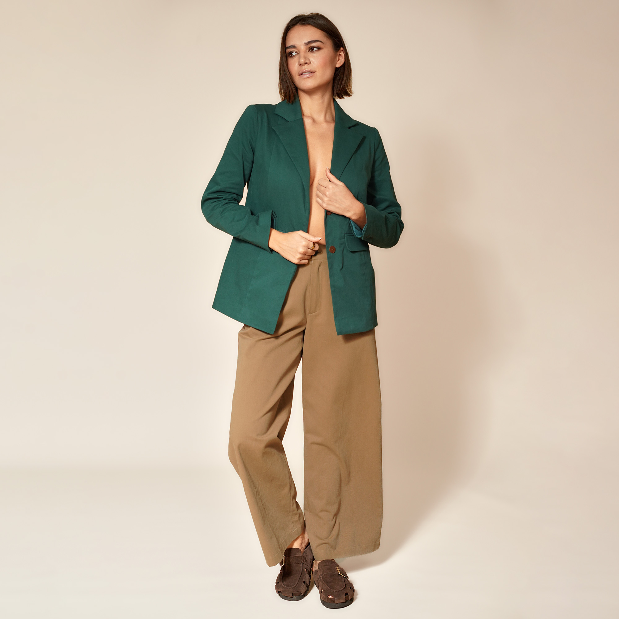Cotton Twill Tailored Jacket-Rich Teal-Resized-Platform-1