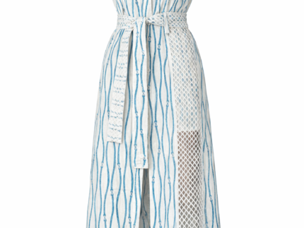 A Mere Co - Blue Wave Lace Summer Dress