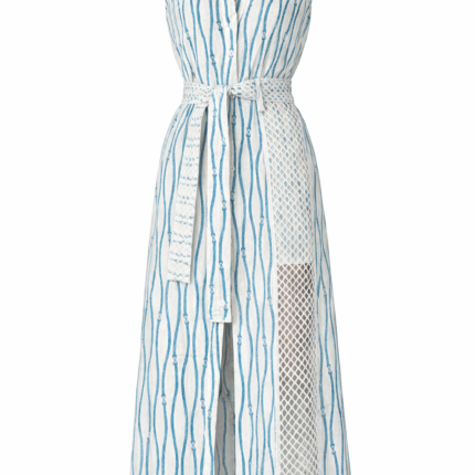 A Mere Co - Blue Wave Lace Summer Dress