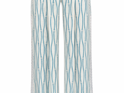 A Mere Co - Blue Wave Linen Trousers