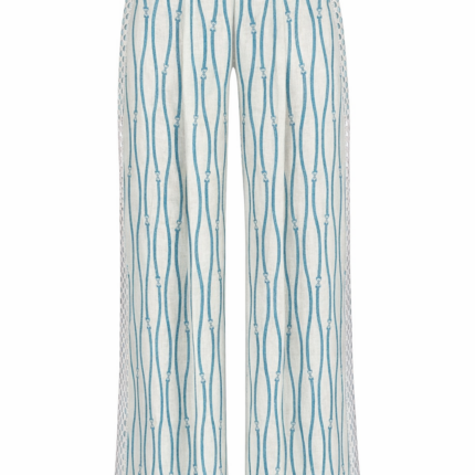 A Mere Co - Blue Wave Linen Trousers