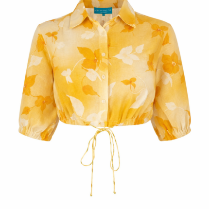 A Mere Co - Yellow Floral Top