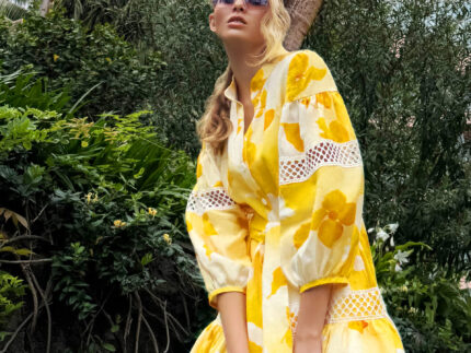 A Mere Co - Yellow Floral Dress