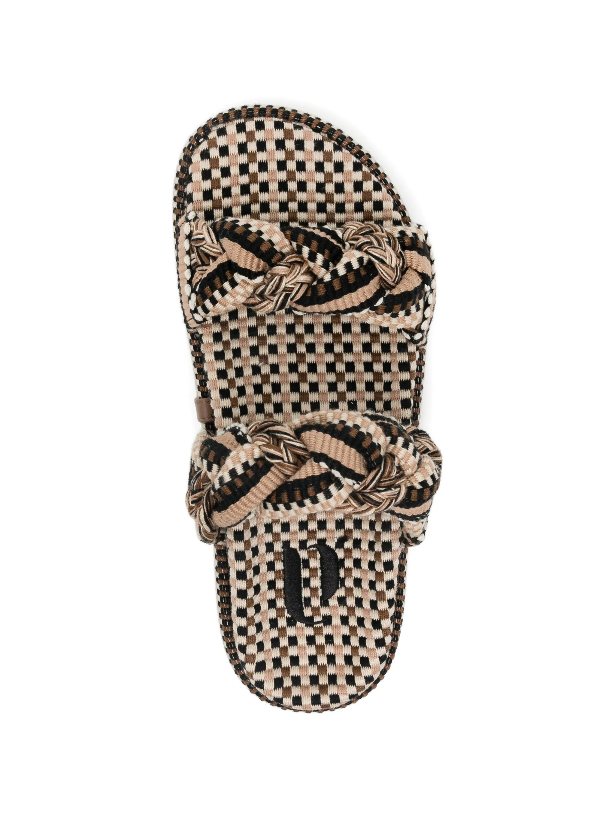 Daniela Sand 2 Amambaih Daniela Woven Flats - Black Sand Shoes