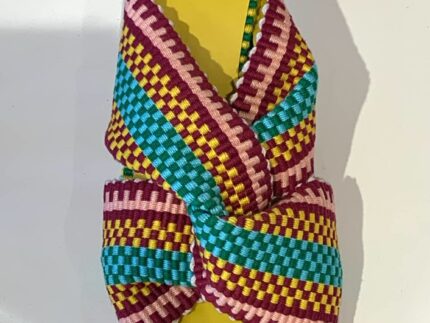Amambaih Gilda Woven Heels - Yellow Caribe Shoes