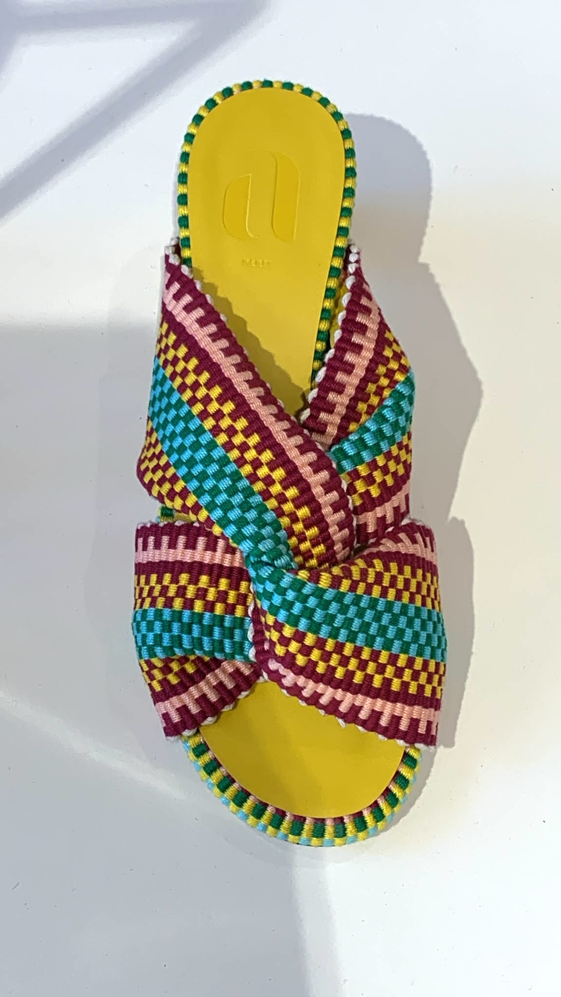 Gilda Yellow 2 Amambaih Gilda Woven Heels - Yellow Caribe Shoes