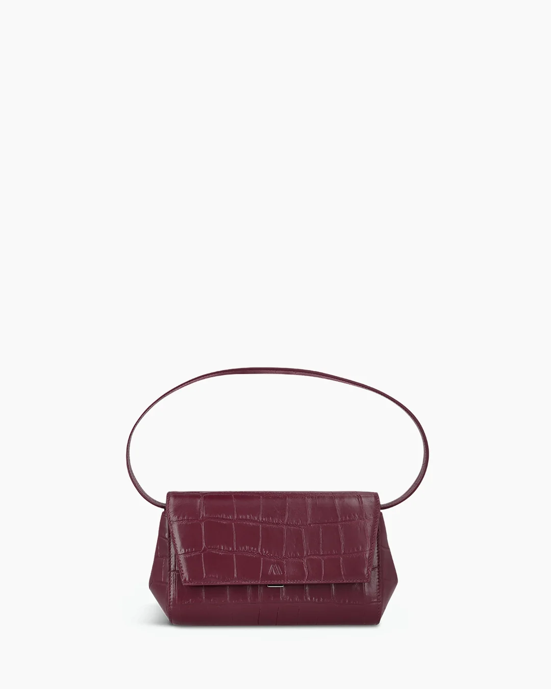 Ikon_Clutch_Soft_Croco_Leather_Merlot_01.jpg KAAI Ikon Clutch Leather Croco Embossed Merlot