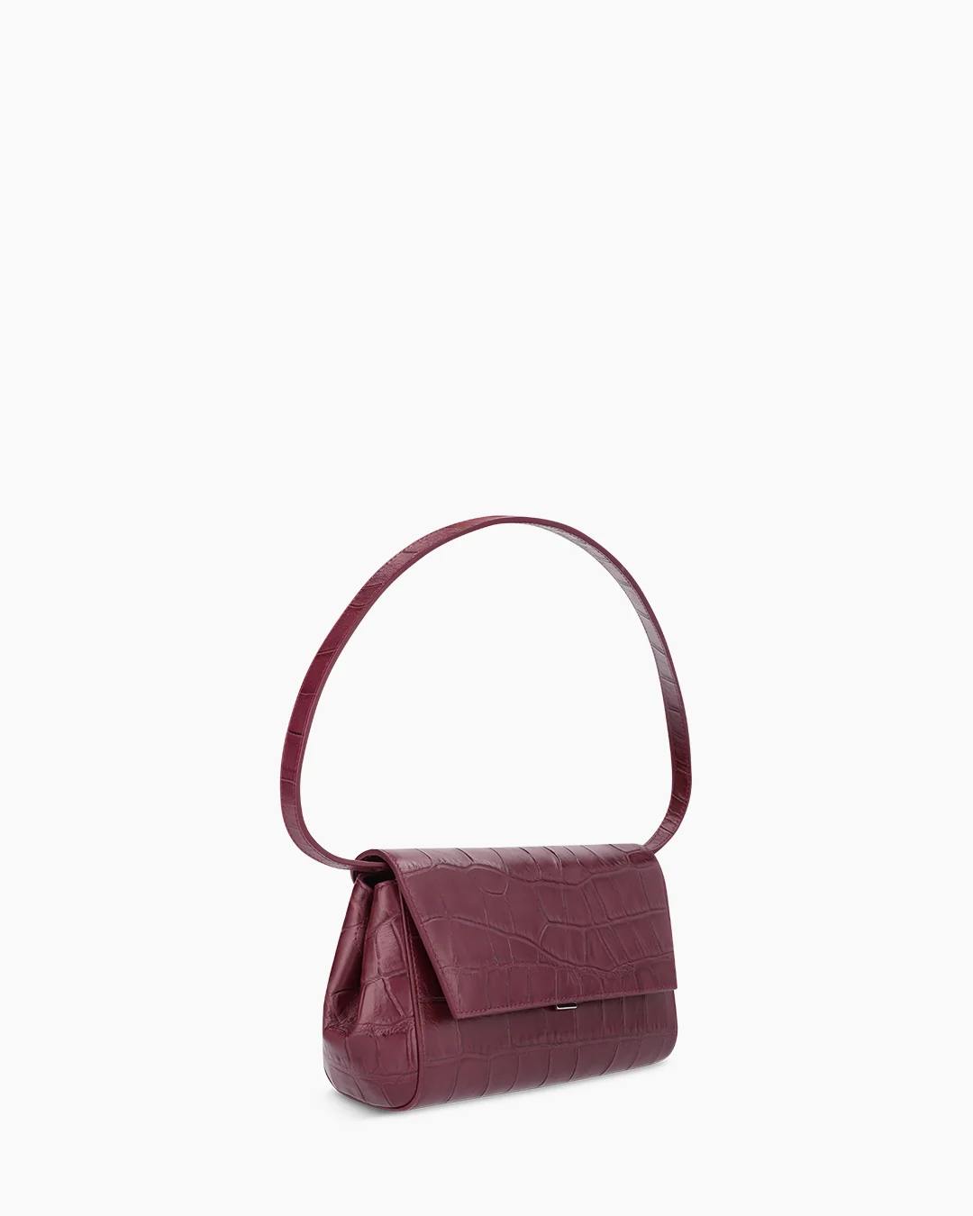 Ikon_Clutch_Soft_Croco_Leather_Merlot_02.jpg KAAI Ikon Clutch Leather Croco Embossed Merlot