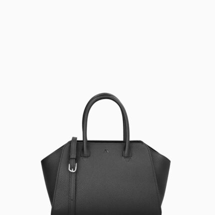 KAAI Mini Voyager Black Leather Cross Body Bag