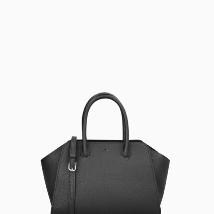 KAAI Mini Voyager Black Leather Cross Body Bag