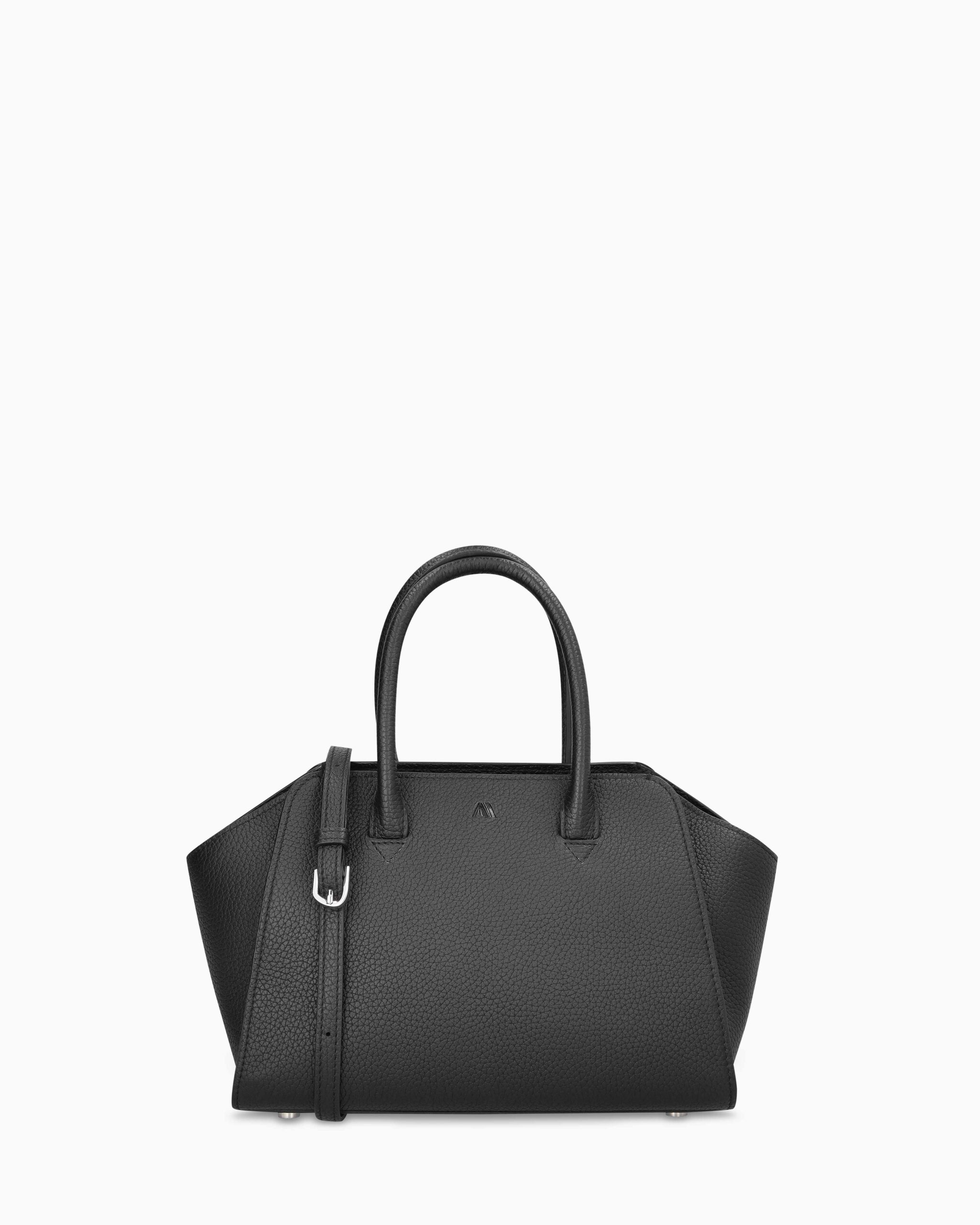 Mini_Voyager_Big_Grain_Black_01 KAAI Mini Voyager Black Leather Cross Body Bag