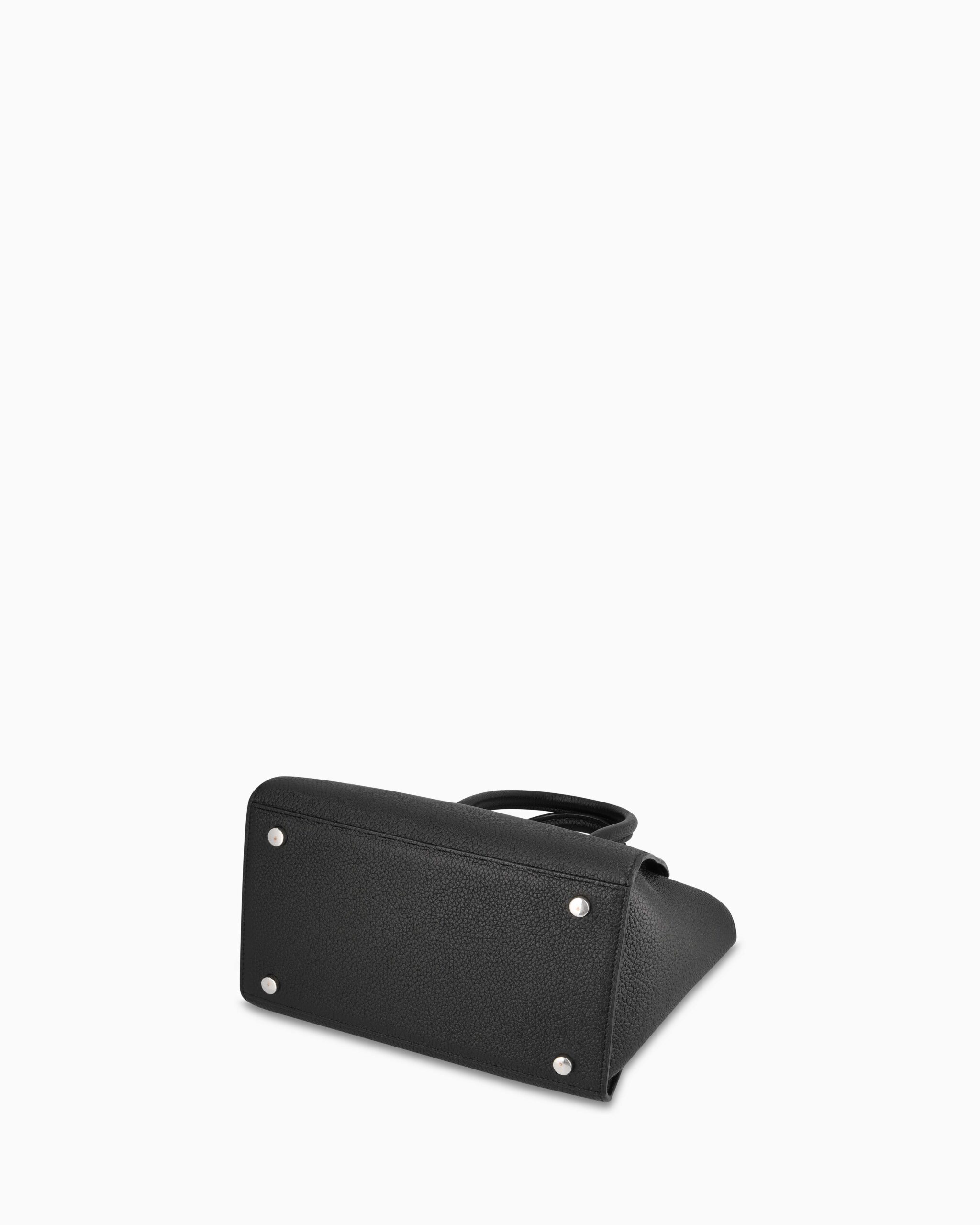 Mini_Voyager_Big_Grain_Black_03 KAAI Mini Voyager Black Leather Cross Body Bag