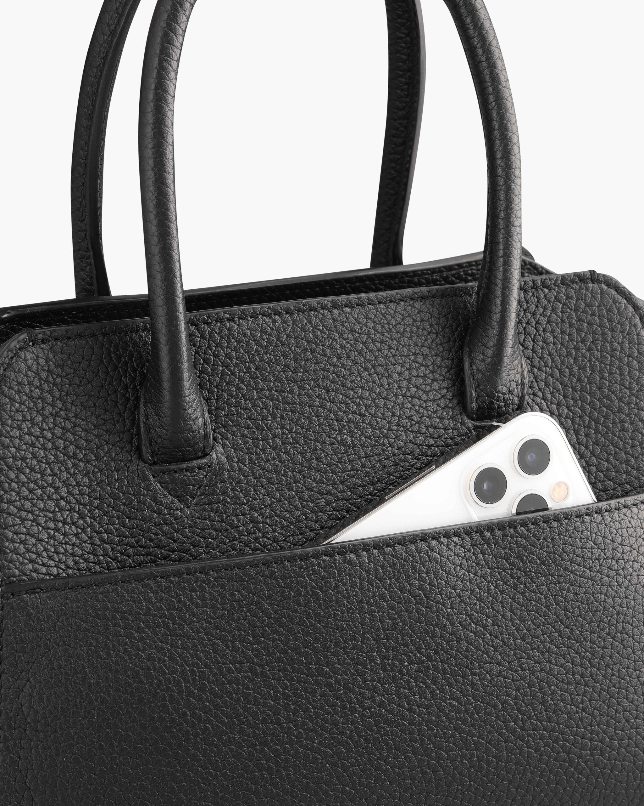 Mini_Voyager_Big_Grain_Black_04 KAAI Mini Voyager Black Leather Cross Body Bag