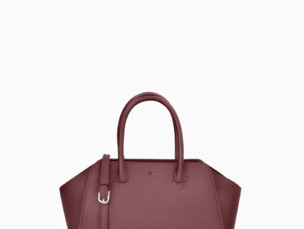 KAAI Mini Voyager Burgundy Leather Cross Body Bag