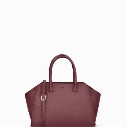 KAAI Mini Voyager Burgundy Leather Cross Body Bag