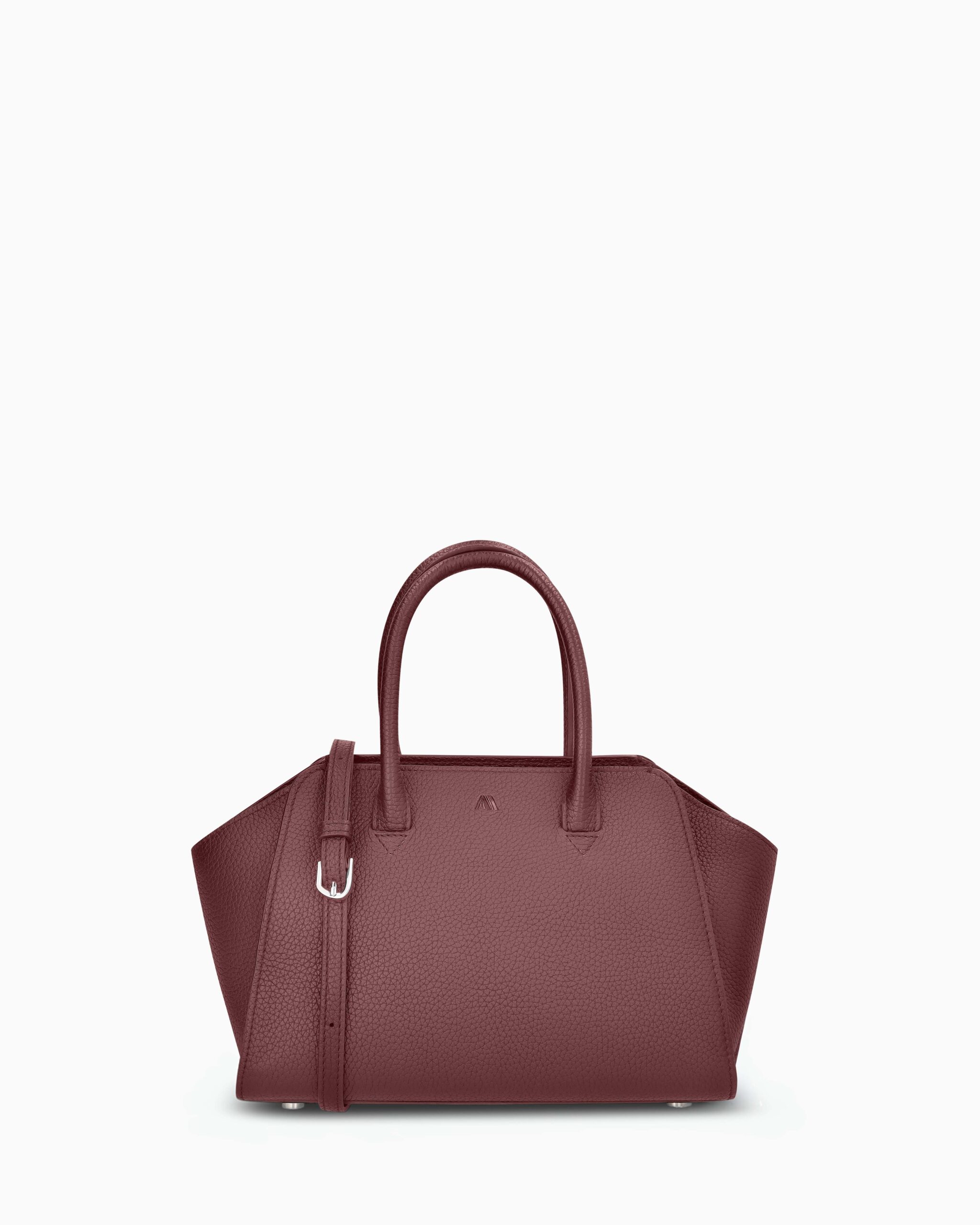 Mini_Voyager_Big_Grain_Burgundy_01_1 KAAI Mini Voyager Burgundy Leather Cross Body Bag