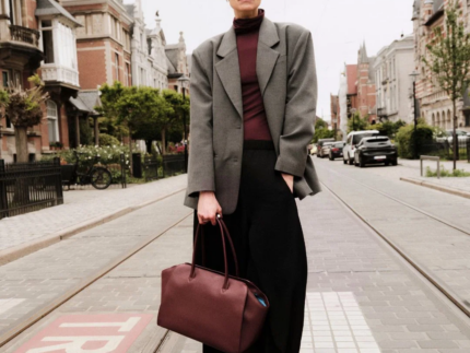 KAAI Voyager Burgundy Leather Work Bag