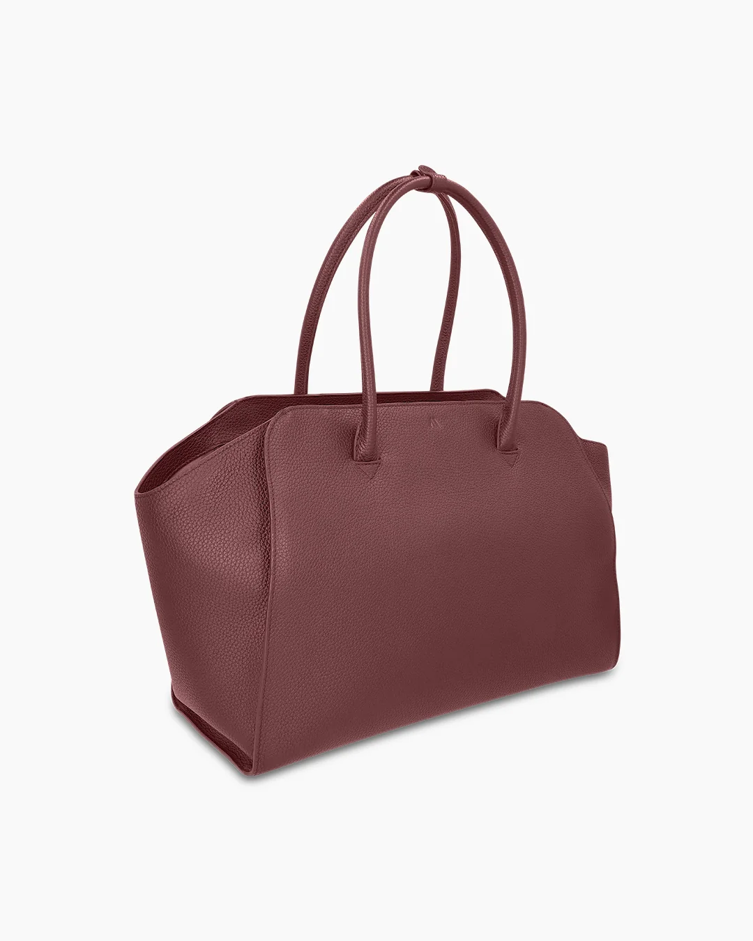 Voyager_Big_Grain_Dark_Burgundy_02 KAAI Voyager Burgundy Leather Work Bag