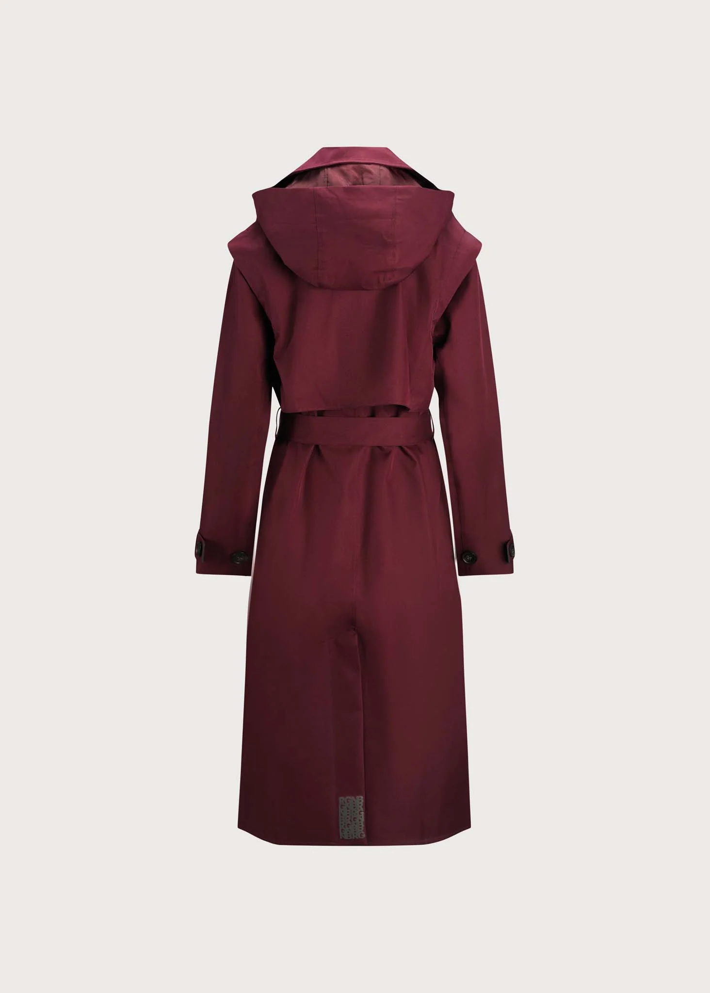 Regndraape_Trench_Coat-Coats-15054T2-475_Wine_Red-1.jpg BRGN Regndrape Wine Red Trench Coat Waterproof