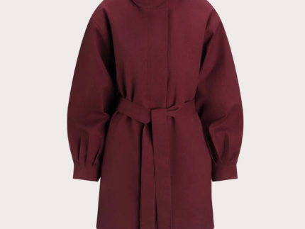 BRGN ROSSBY COAT - WINE RED