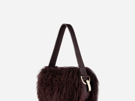 Bucla Burgundy Sheepskin Dillon Bag Large