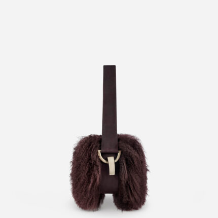 Bucla Burgundy Sheepskin Dillon Bag Large