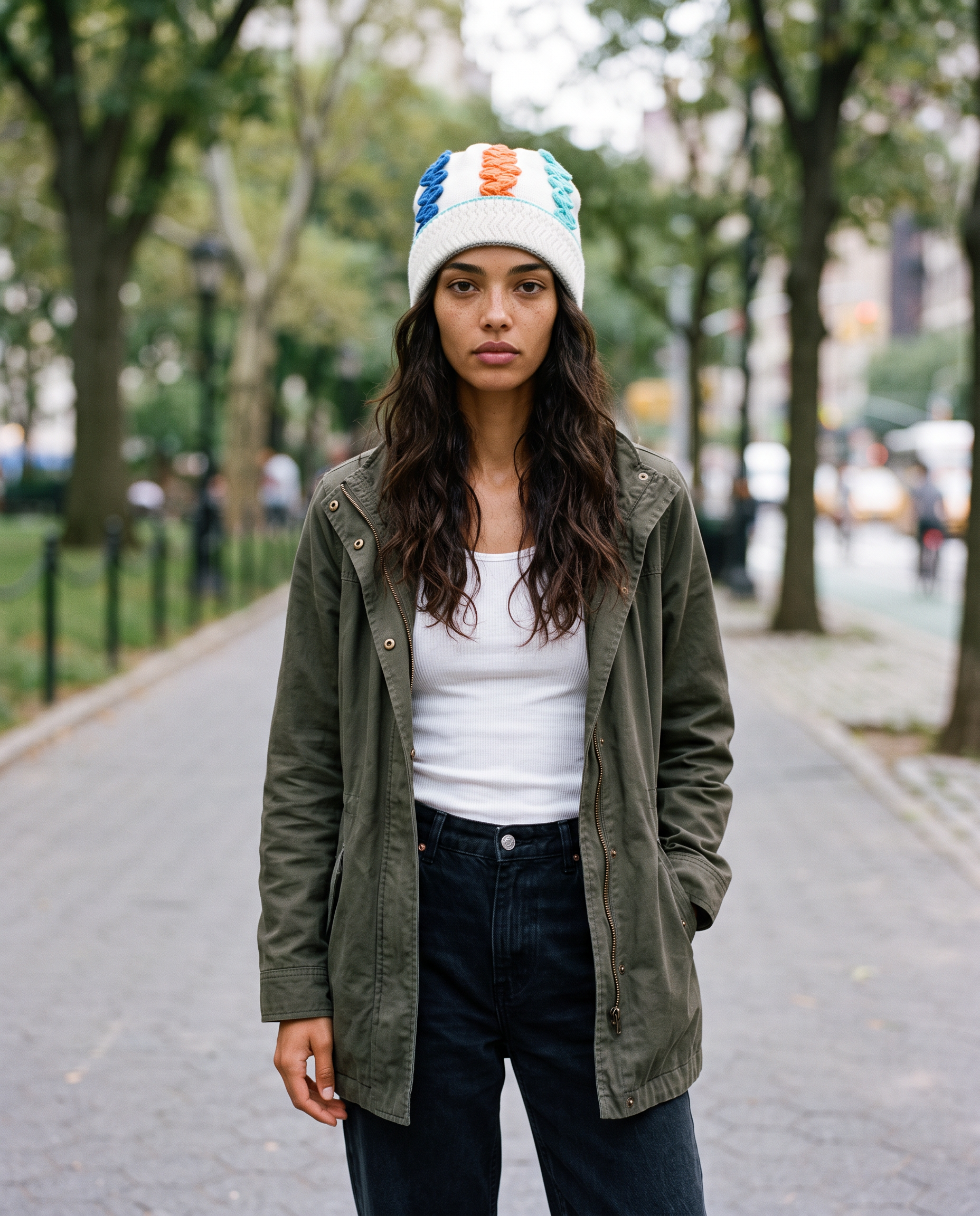 tallis beanie outside shot